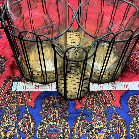 Vintage Milk Jar Holder & Jars - Picture 4 of 9